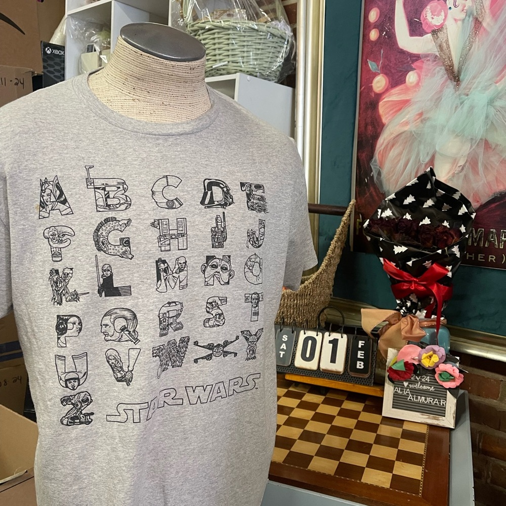 Disney Star Wars Alphabet T shirt men’s